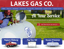 Tablet Screenshot of lakesgasco.com